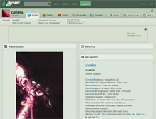 Tablet Screenshot of cambss.deviantart.com
