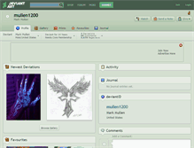 Tablet Screenshot of mullen1200.deviantart.com