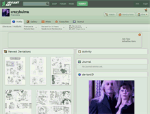 Tablet Screenshot of crazybulma.deviantart.com