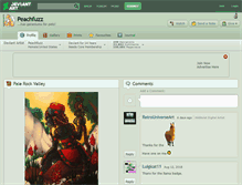 Tablet Screenshot of peachfuzz.deviantart.com