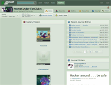 Tablet Screenshot of kromecynder-fanclub.deviantart.com
