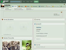 Tablet Screenshot of lukimba.deviantart.com