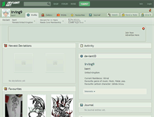 Tablet Screenshot of irving9.deviantart.com