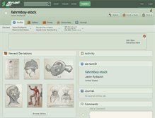 Tablet Screenshot of fahrmboy-stock.deviantart.com