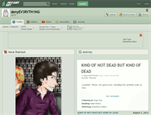 Tablet Screenshot of denyev3ryth1ng.deviantart.com