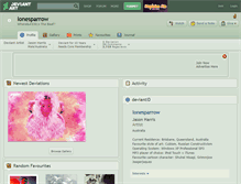 Tablet Screenshot of lonesparrow.deviantart.com
