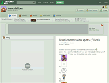 Tablet Screenshot of immortaltom.deviantart.com