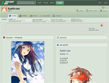 Tablet Screenshot of kyatto-san.deviantart.com