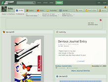 Tablet Screenshot of licks.deviantart.com