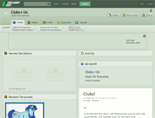 Tablet Screenshot of clubs-r-us.deviantart.com