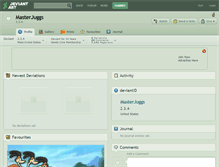 Tablet Screenshot of masterjuggs.deviantart.com