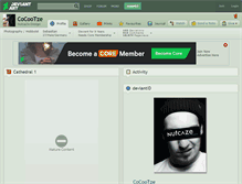 Tablet Screenshot of cocootze.deviantart.com