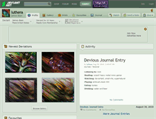 Tablet Screenshot of luthera.deviantart.com