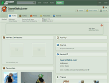 Tablet Screenshot of gaaraotakulover.deviantart.com