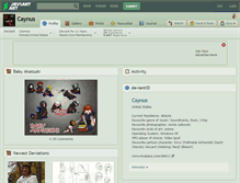Tablet Screenshot of caynus.deviantart.com