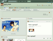 Tablet Screenshot of itsuki-x-kyon.deviantart.com