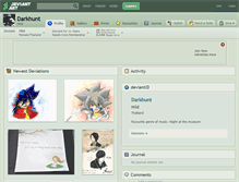 Tablet Screenshot of darkhunt.deviantart.com