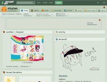 Tablet Screenshot of kiiludoki.deviantart.com