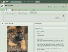 Tablet Screenshot of lea-x-fallen.deviantart.com