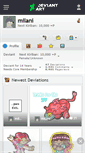 Mobile Screenshot of milani.deviantart.com