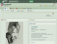 Tablet Screenshot of my-element.deviantart.com