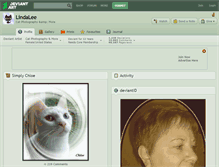 Tablet Screenshot of lindalee.deviantart.com