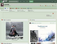 Tablet Screenshot of laveniia.deviantart.com