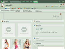 Tablet Screenshot of cyclone200.deviantart.com