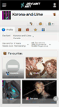 Mobile Screenshot of korona-and-lime.deviantart.com