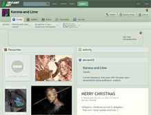 Tablet Screenshot of korona-and-lime.deviantart.com