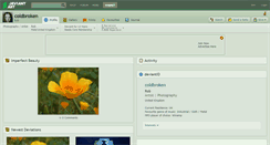 Desktop Screenshot of coldbroken.deviantart.com