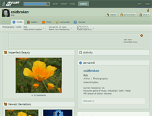 Tablet Screenshot of coldbroken.deviantart.com