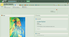 Desktop Screenshot of invisible-elephant.deviantart.com