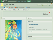 Tablet Screenshot of invisible-elephant.deviantart.com
