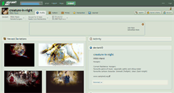 Desktop Screenshot of creature-in-night.deviantart.com
