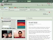 Tablet Screenshot of odddreams101.deviantart.com