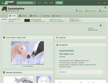 Tablet Screenshot of equinasephine.deviantart.com