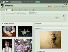 Tablet Screenshot of anonperson.deviantart.com