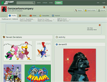 Tablet Screenshot of gonzocartooncompany.deviantart.com