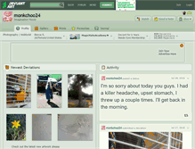 Tablet Screenshot of monkchoo24.deviantart.com