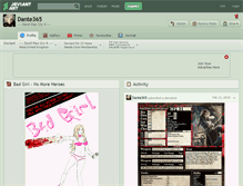 Tablet Screenshot of dante365.deviantart.com