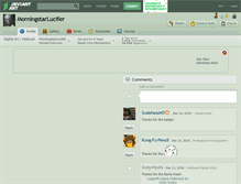 Tablet Screenshot of morningstarlucifer.deviantart.com
