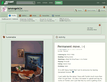 Tablet Screenshot of iamangel624.deviantart.com