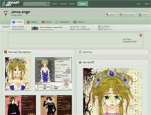 Tablet Screenshot of jenna-angel.deviantart.com