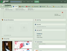 Tablet Screenshot of kustaroo.deviantart.com
