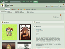 Tablet Screenshot of dei-dei-bang.deviantart.com