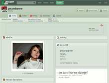 Tablet Screenshot of pacorabanne.deviantart.com