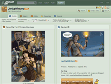 Tablet Screenshot of jericawinters.deviantart.com