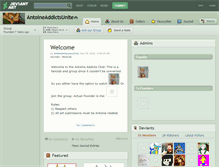 Tablet Screenshot of antoineaddictsunite.deviantart.com