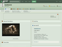Tablet Screenshot of luketheone.deviantart.com